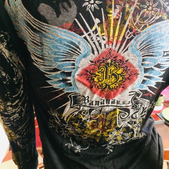 Soft Banana Wrap Top, Size Medium - Picture 5 of 6